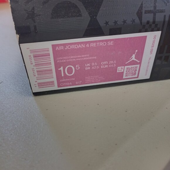 Size 10.5 - Air Jordan 4 Retro FIBA og box excellent condition - Picture 8 of 13